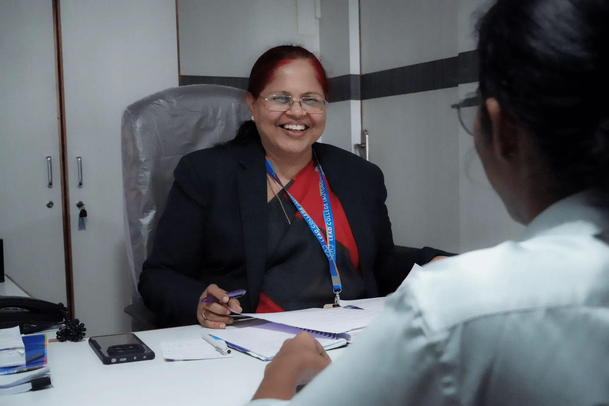 Registrar at work